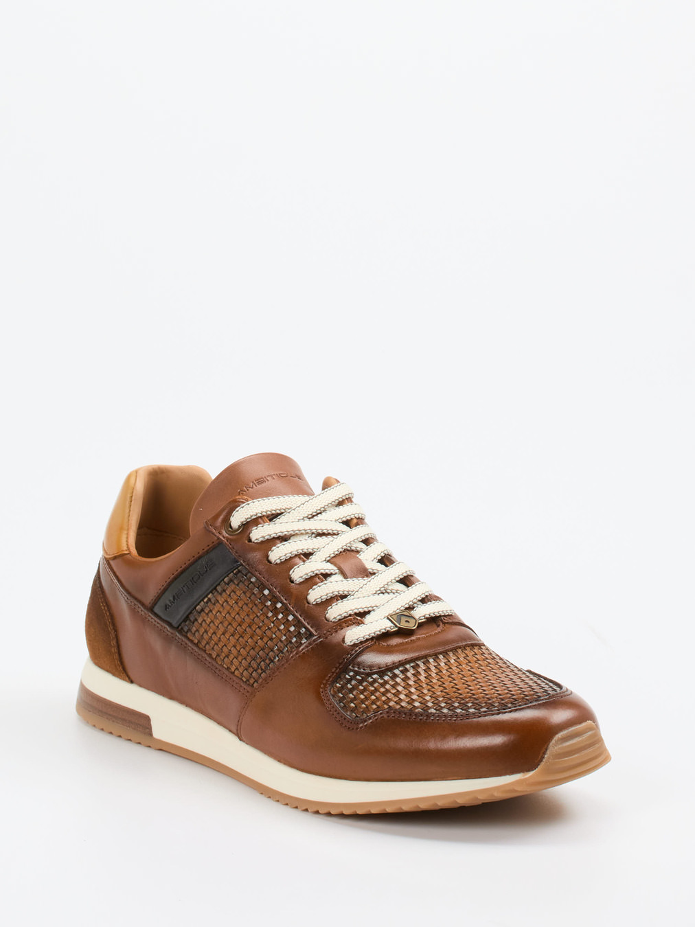 Ambitious – Sneaker aus Leder in Materialmix Braun