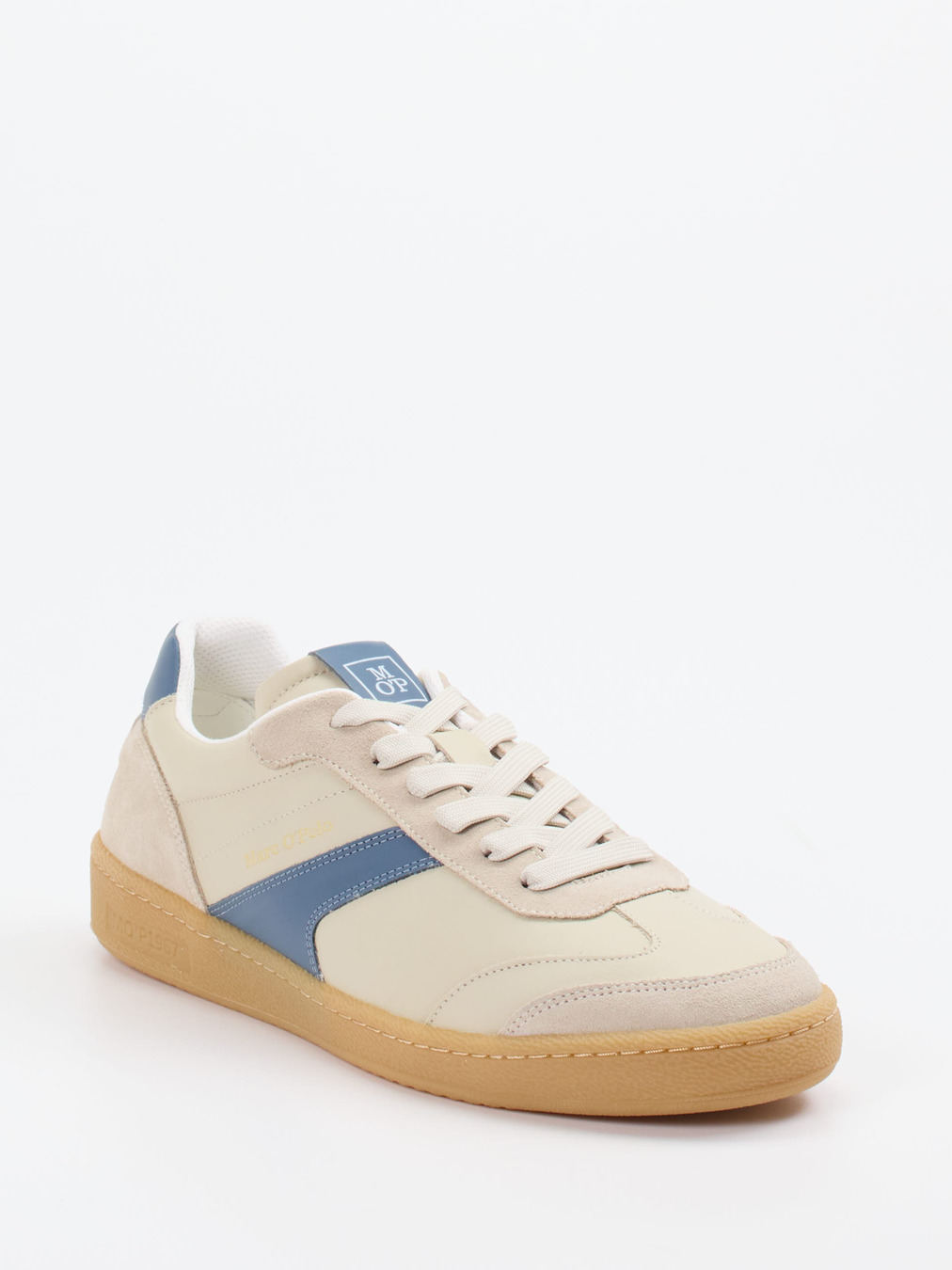 Marc O'Polo – Sneaker aus Leder in Beige