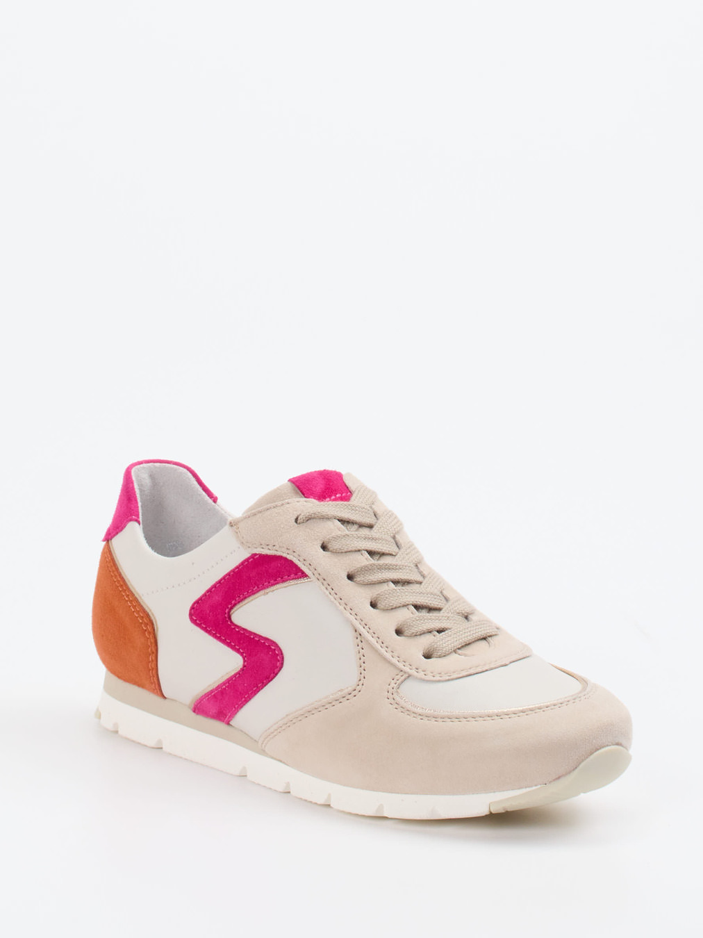 Semler – Retro-Sneaker aus Veloursleder Beige
