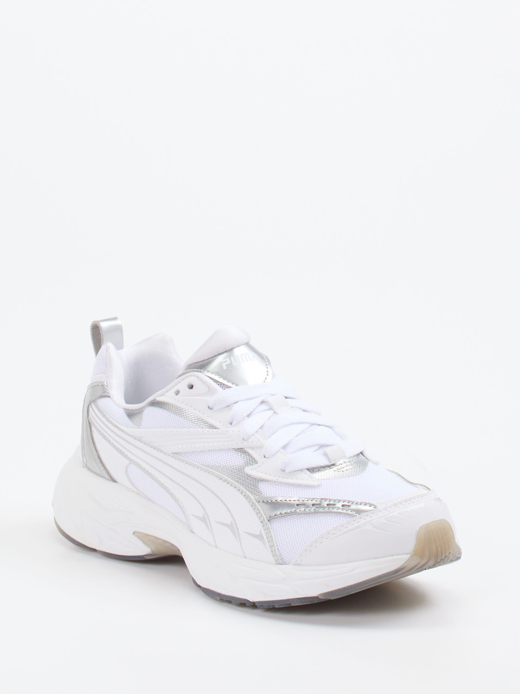 Puma – Chunky Sneaker aus Textil in Weiß