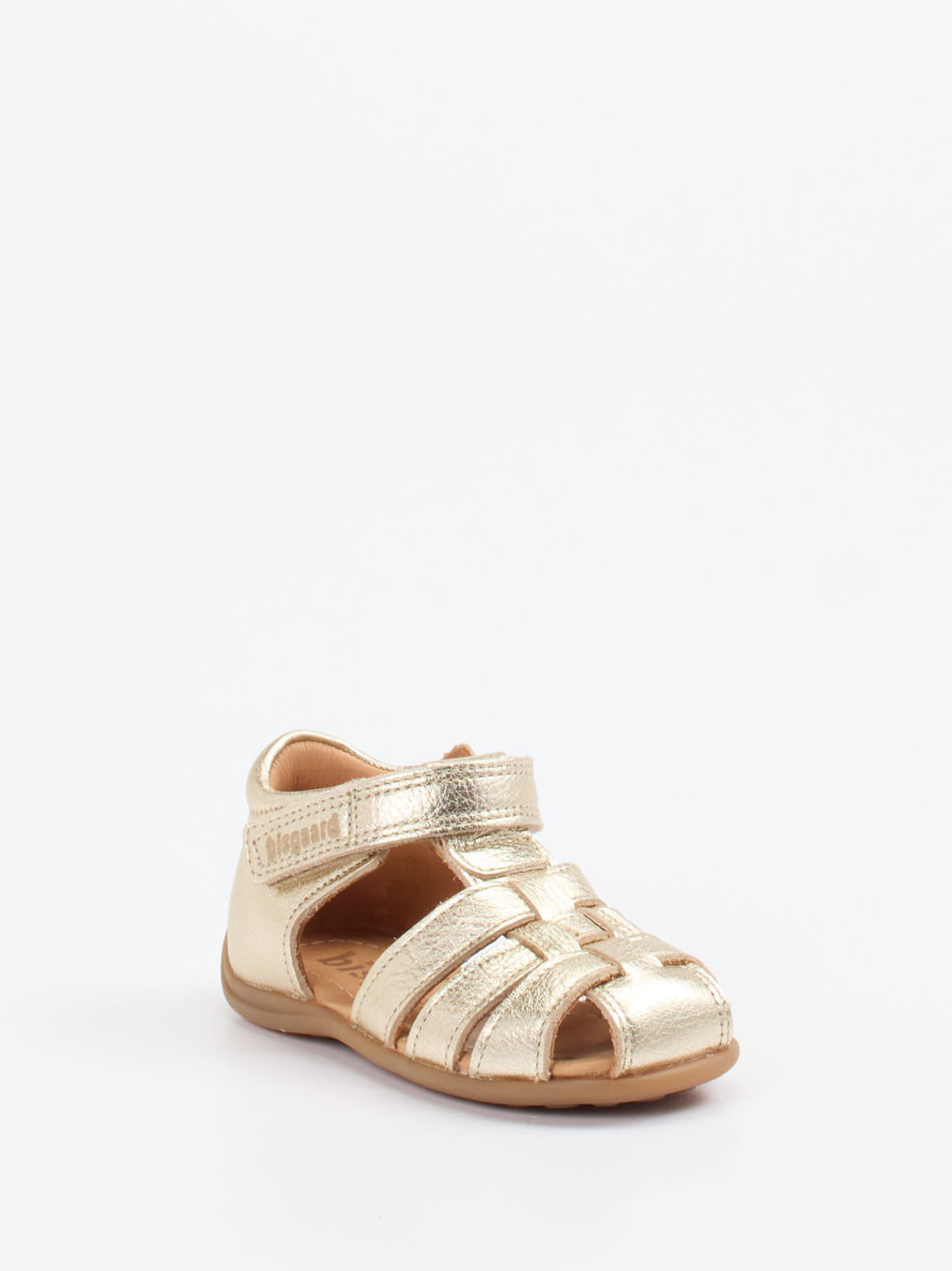 Bisgaard – Sandalen aus Metallicleder Gold