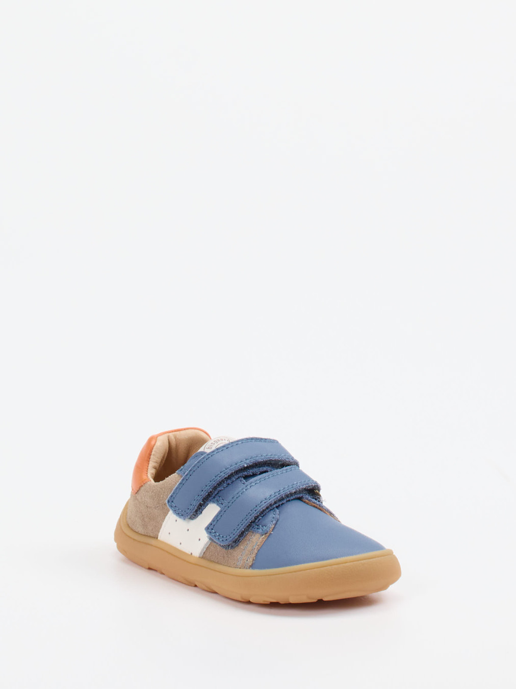 Bisgaard – Klettschuh aus Veloursleder jeansblau