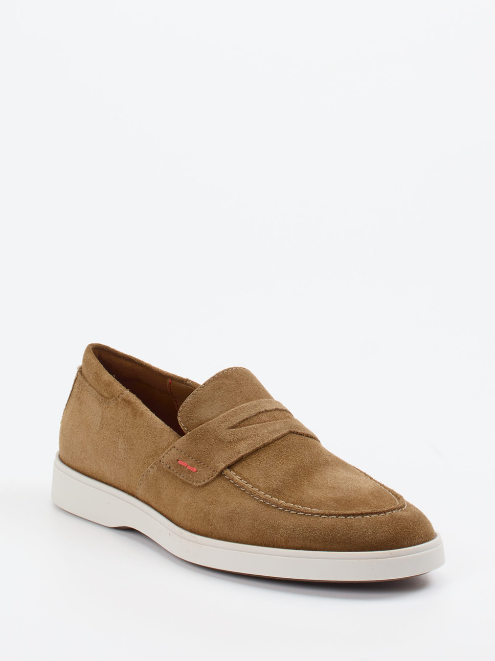 Lloyd – Penny Loafer aus Veloursleder Camelbraun