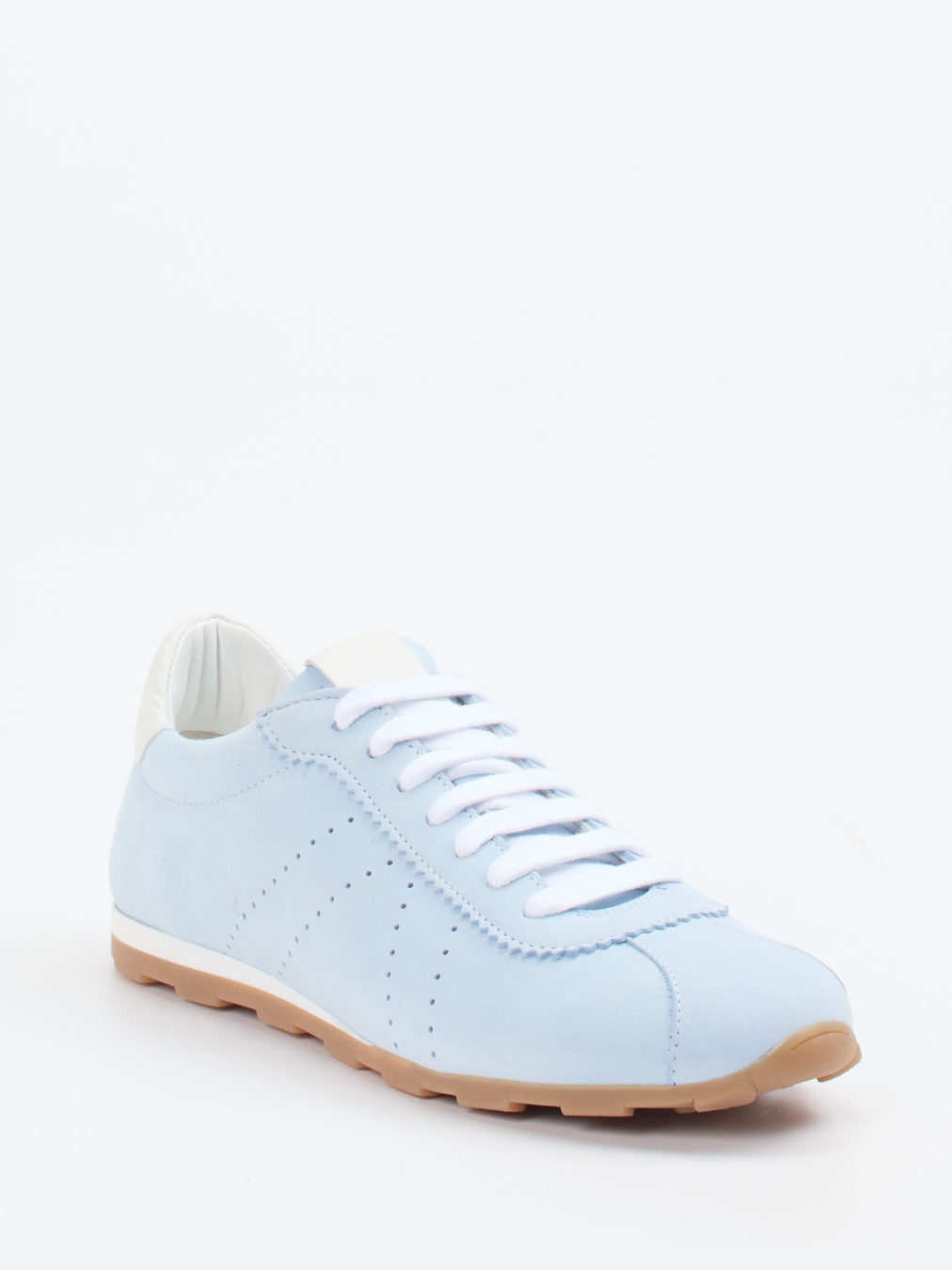 Andrea Sabatini – Retro-Sneaker aus Nubukleder Pastellblau
