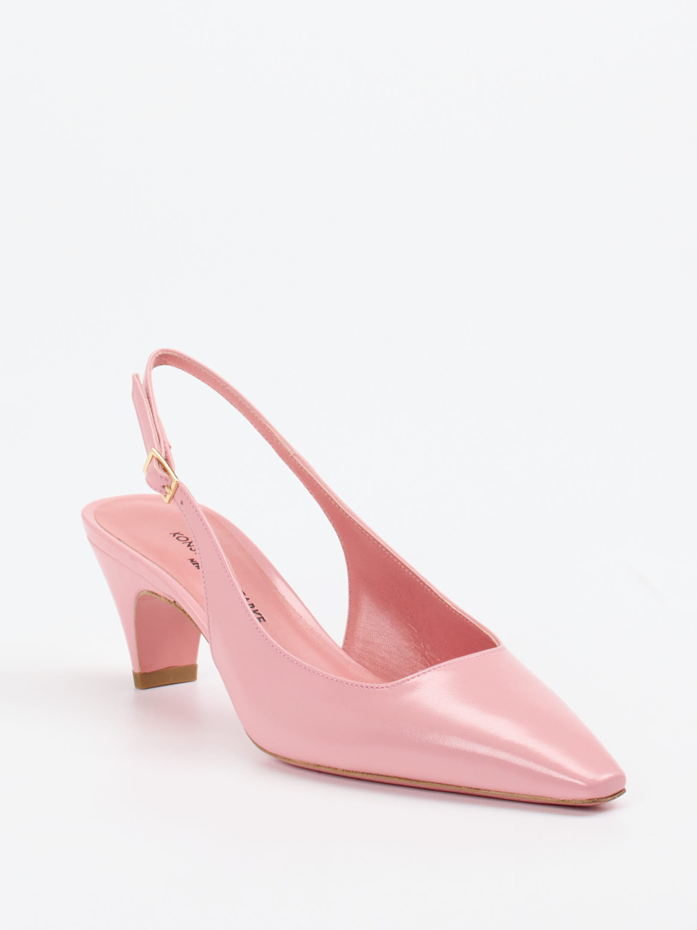 Konstantin Starke – Slingback-Pumps aus Lackleder Rosa