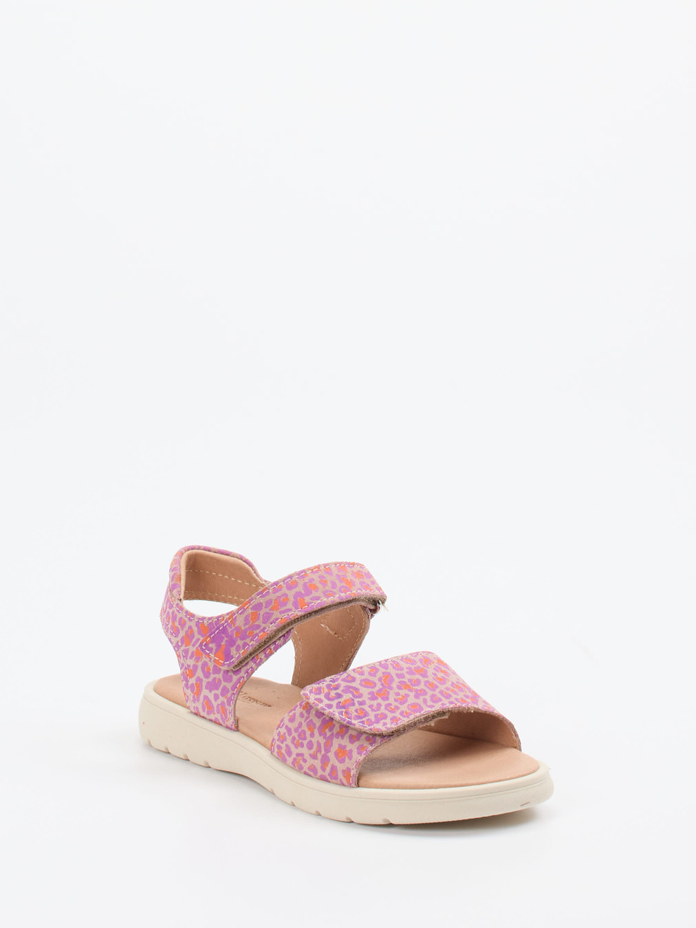 Ralph Harrison Classic – Sandalen aus geprägtem Leder pinkviolett