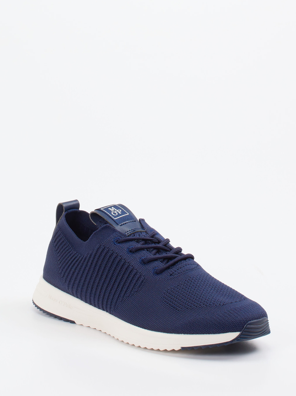 Marc O'Polo – Strick-Sneaker aus Textil in Marineblau