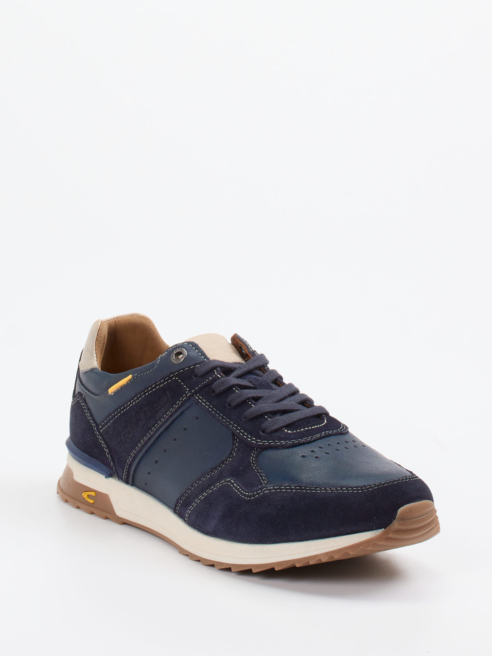 Camel Active – Sneaker aus Kalbleder in Marineblau