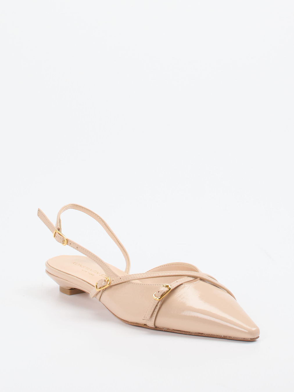 Konstantin Starke – Slingpumps aus Lackleder in Nude