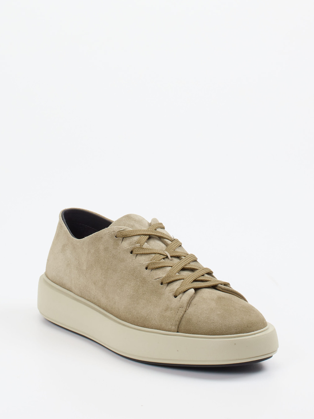 Officine Creative – Sneaker aus Veloursleder beige