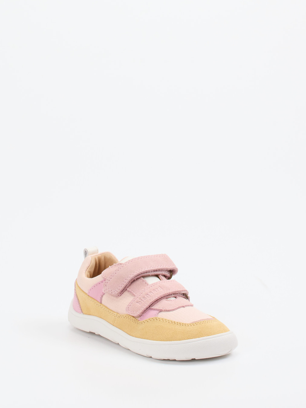 Bisgaard – Klettschuh aus Veloursleder Rosa