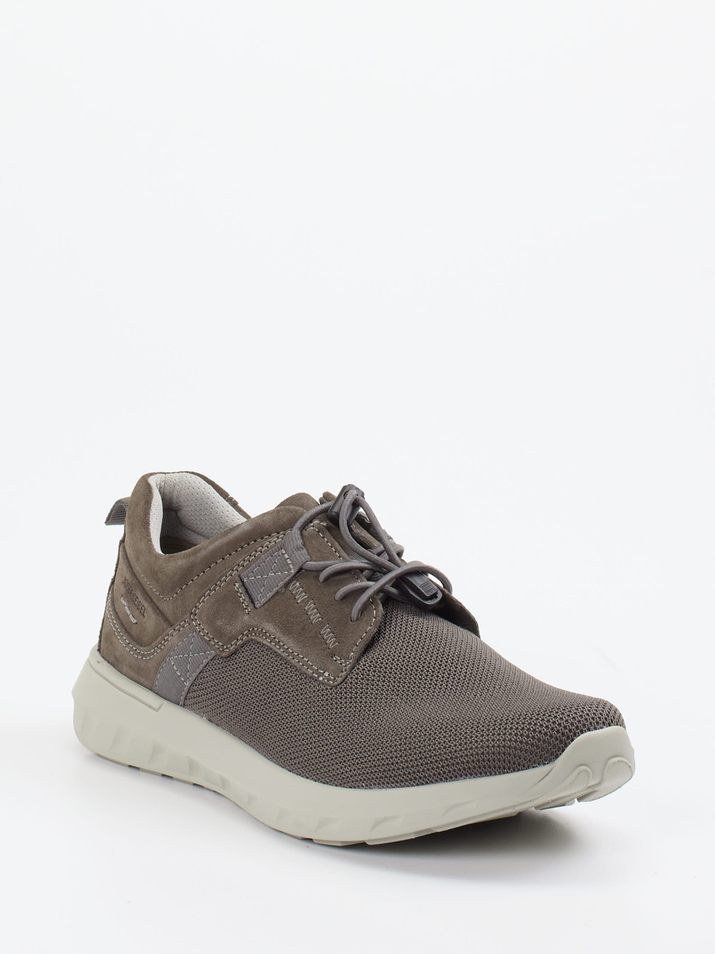 Josef Seibel – Sneaker aus Velour/Textil in Grau
