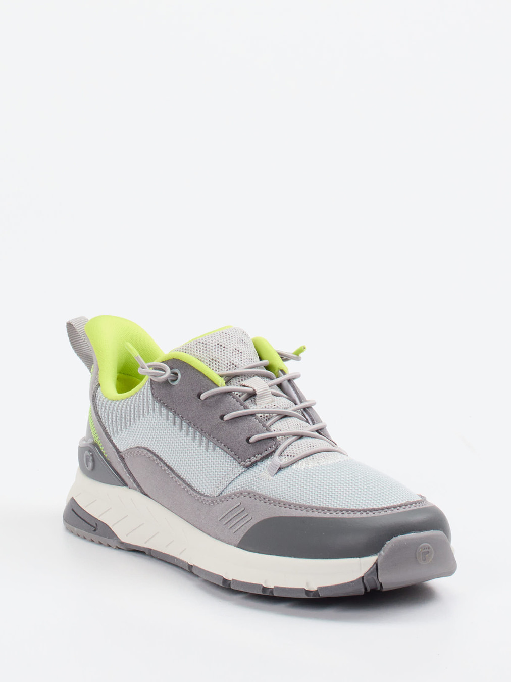 Ricosta – Sneaker aus Veloursleder und Mesh grau