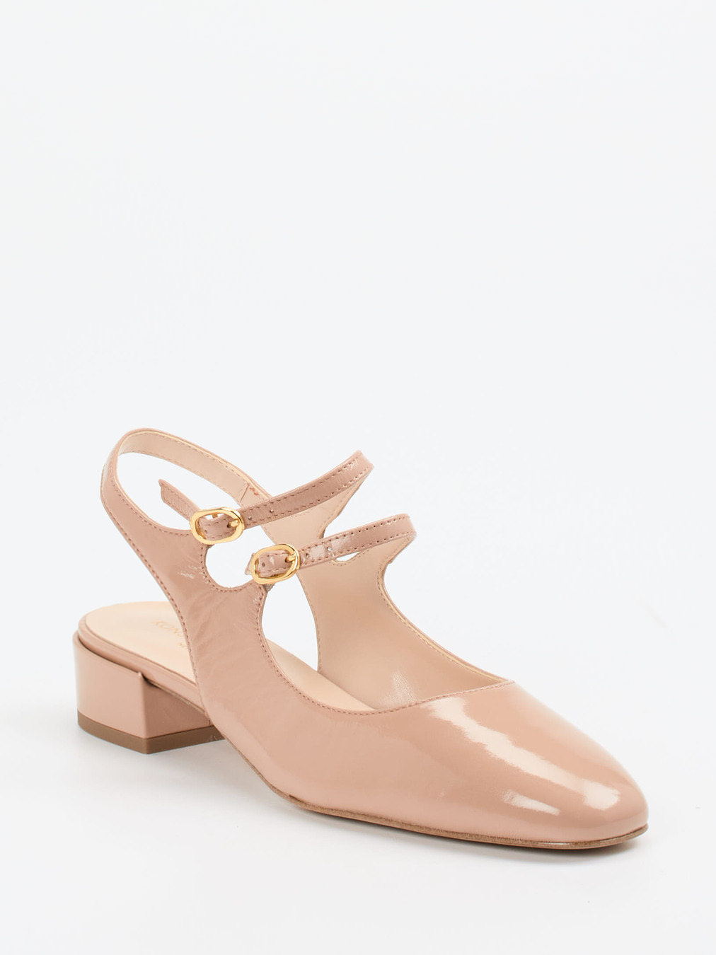 Konstantin Starke – Slingpumps aus Lackleder Nude