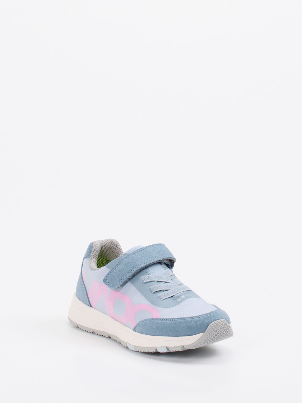 Vado – Klettsneaker aus Veloursleder Hellblau