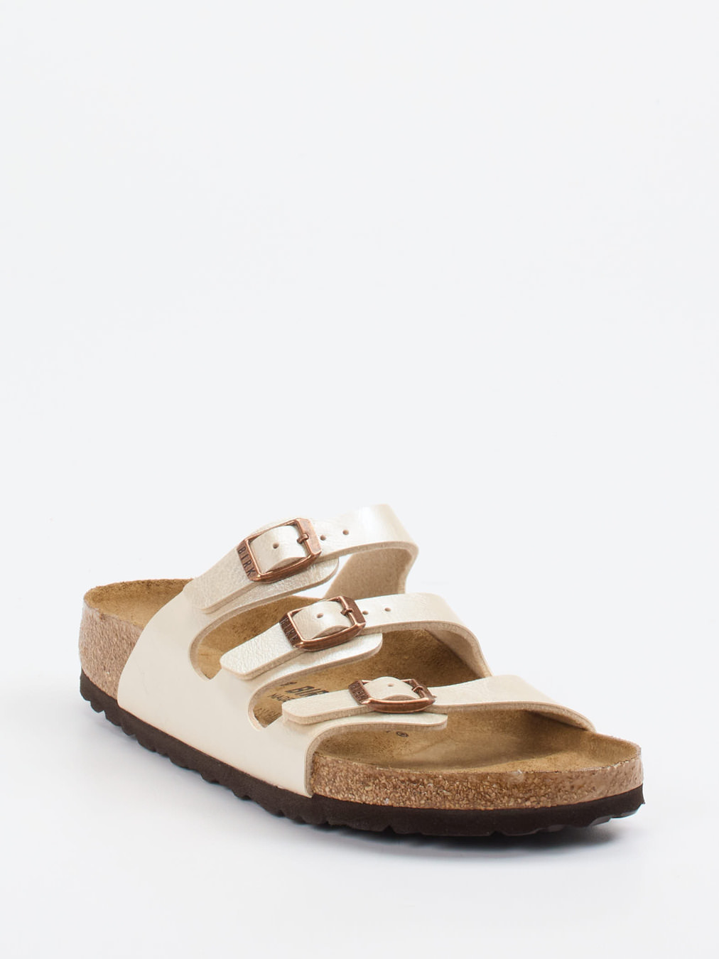 Birkenstock – Pantolette aus Synthetik Champagner