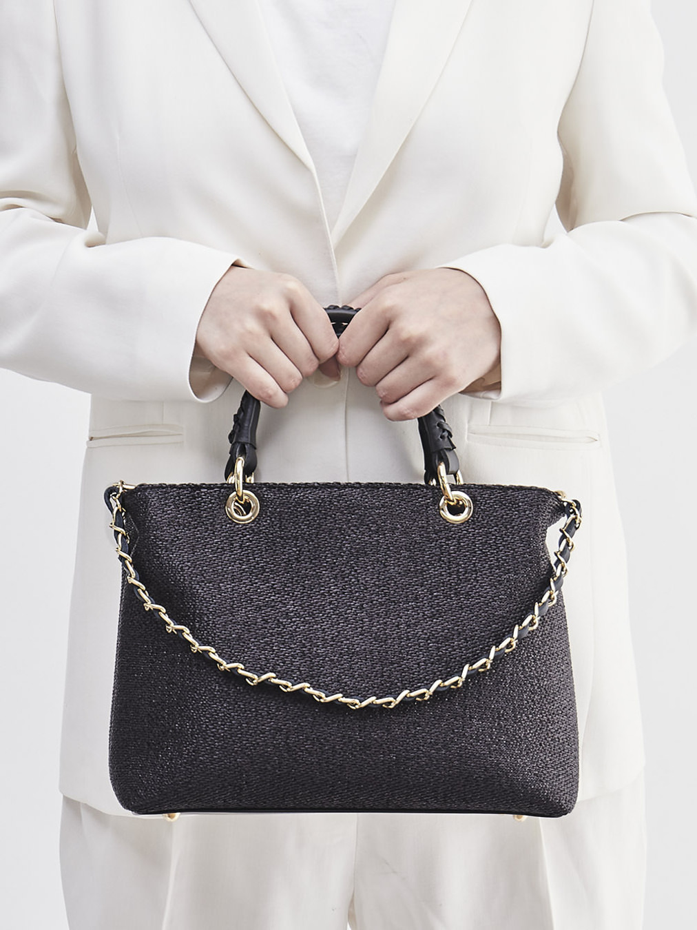 Konstantin Starke – Umhängetasche aus Kunstleder Schwarz