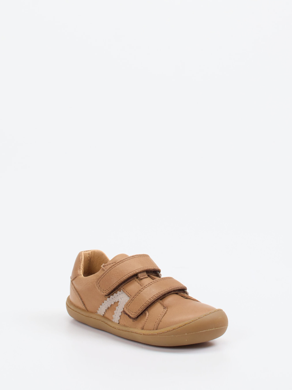 develab – Klett-Sneaker aus Leder in Cognacbraun