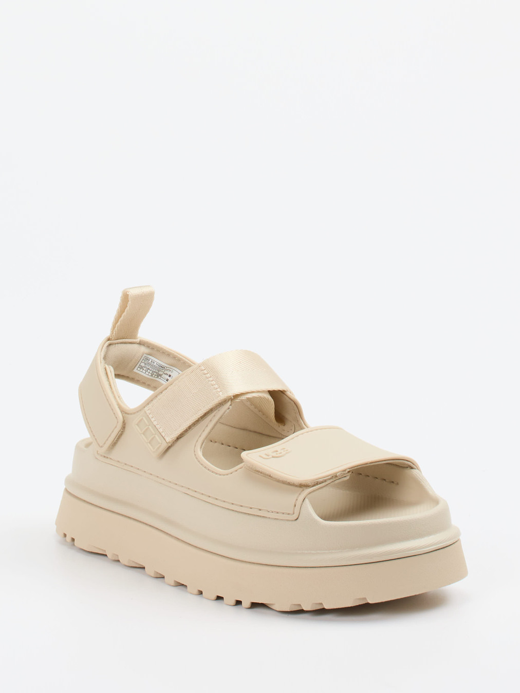 UGG – Chunky-Sandale aus Gummi in Beige