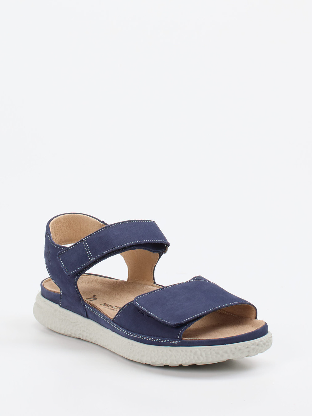 Hartjes – Komfortsandalen aus Nubukleder Marineblau