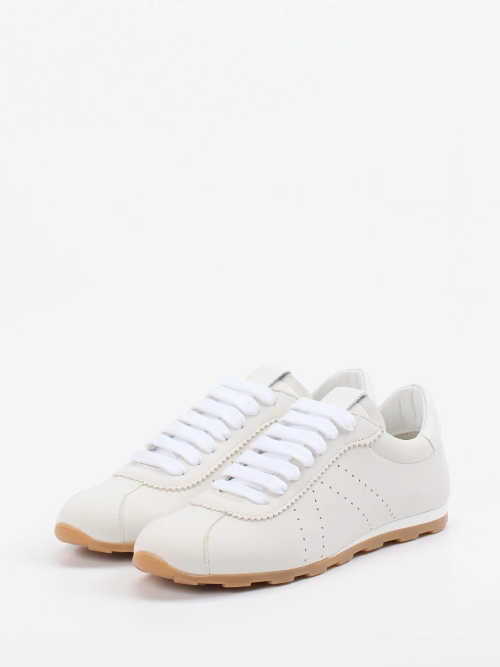 Andrea Sabatini – Retro-Sneaker aus Nubukleder Offwhite