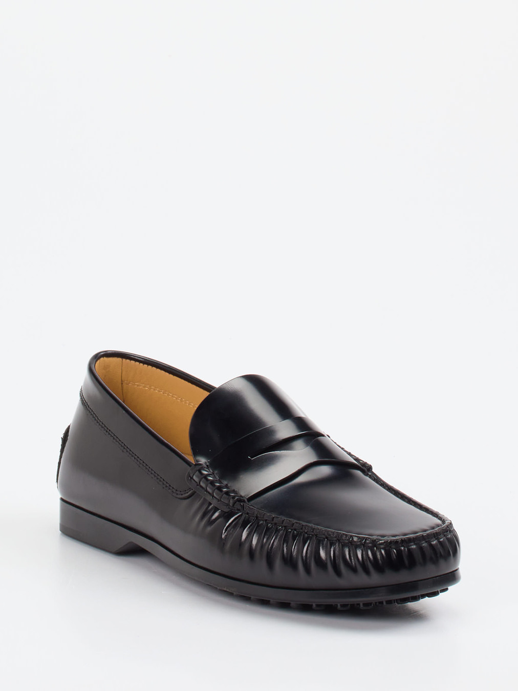 Tod's – Penny Loafer aus Hochglanzleder schwarz