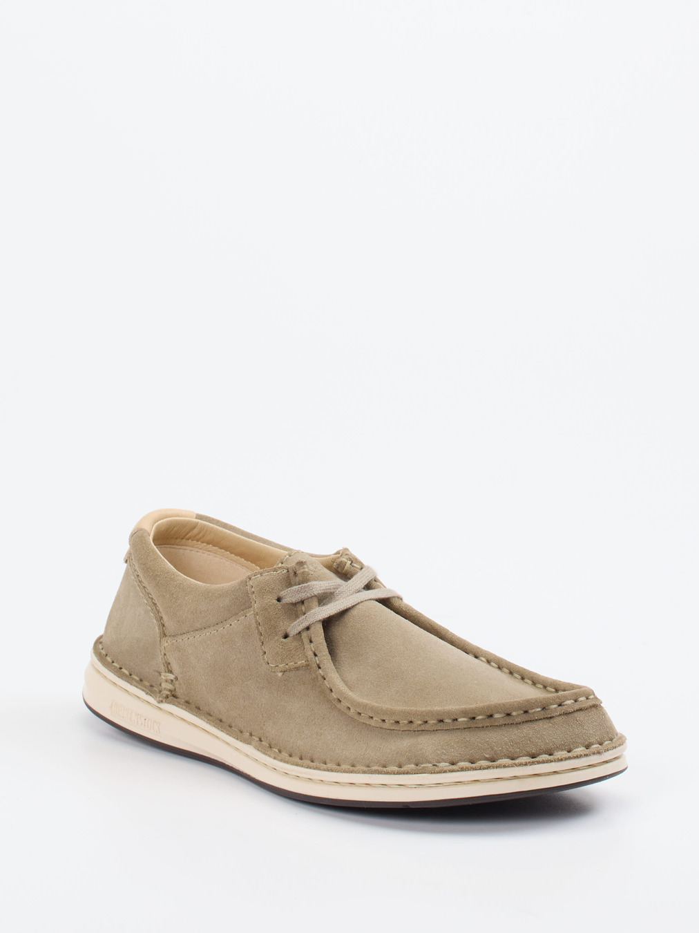 Birkenstock – Mokassin-Halbschuh aus Veloursleder sand