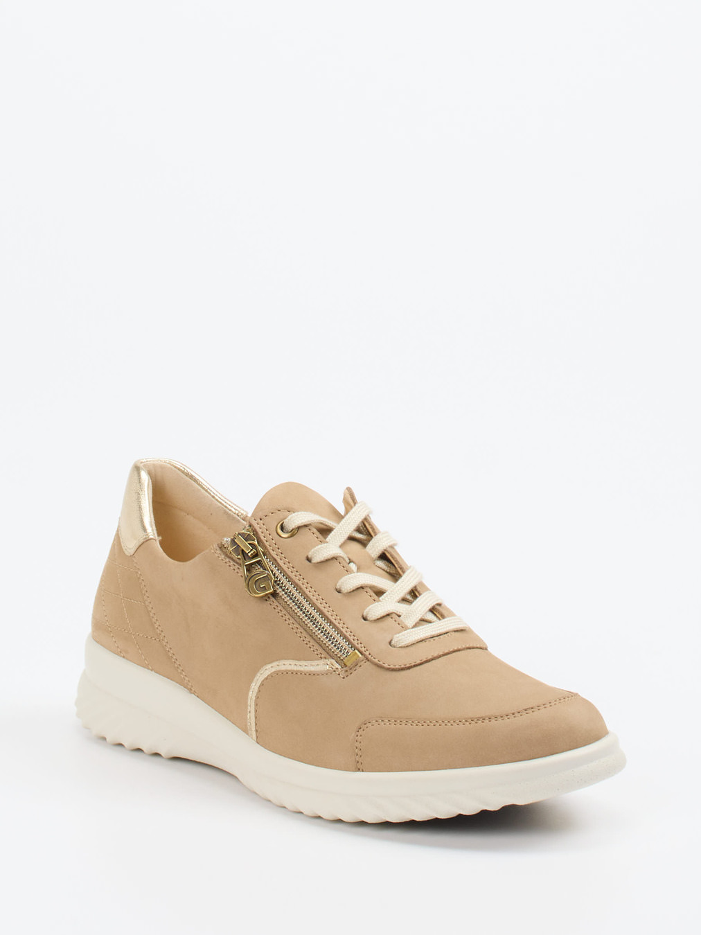Ganter – Komfort-Sneaker aus Nubukleder beige