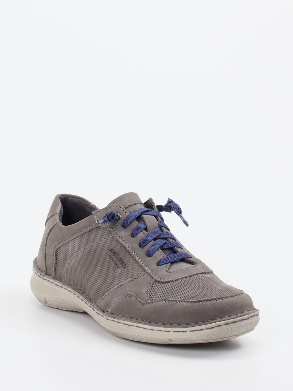 Josef Seibel – Schnürschuh aus Nubukleder grau