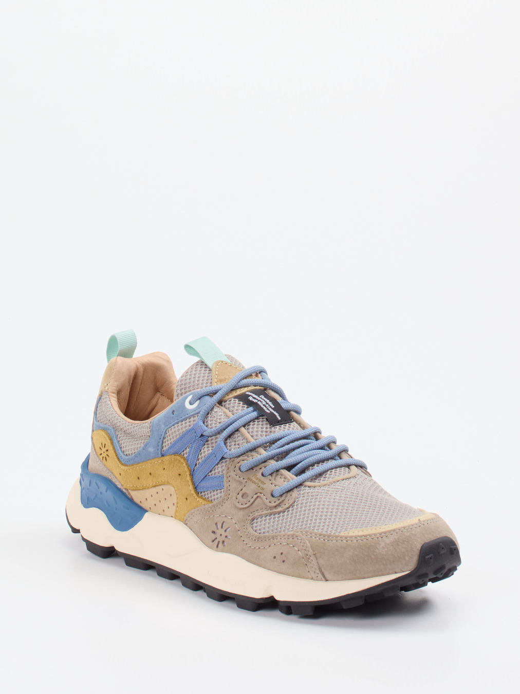 Flower Mountain – Trail-Sneaker aus Mesh und Veloursleder