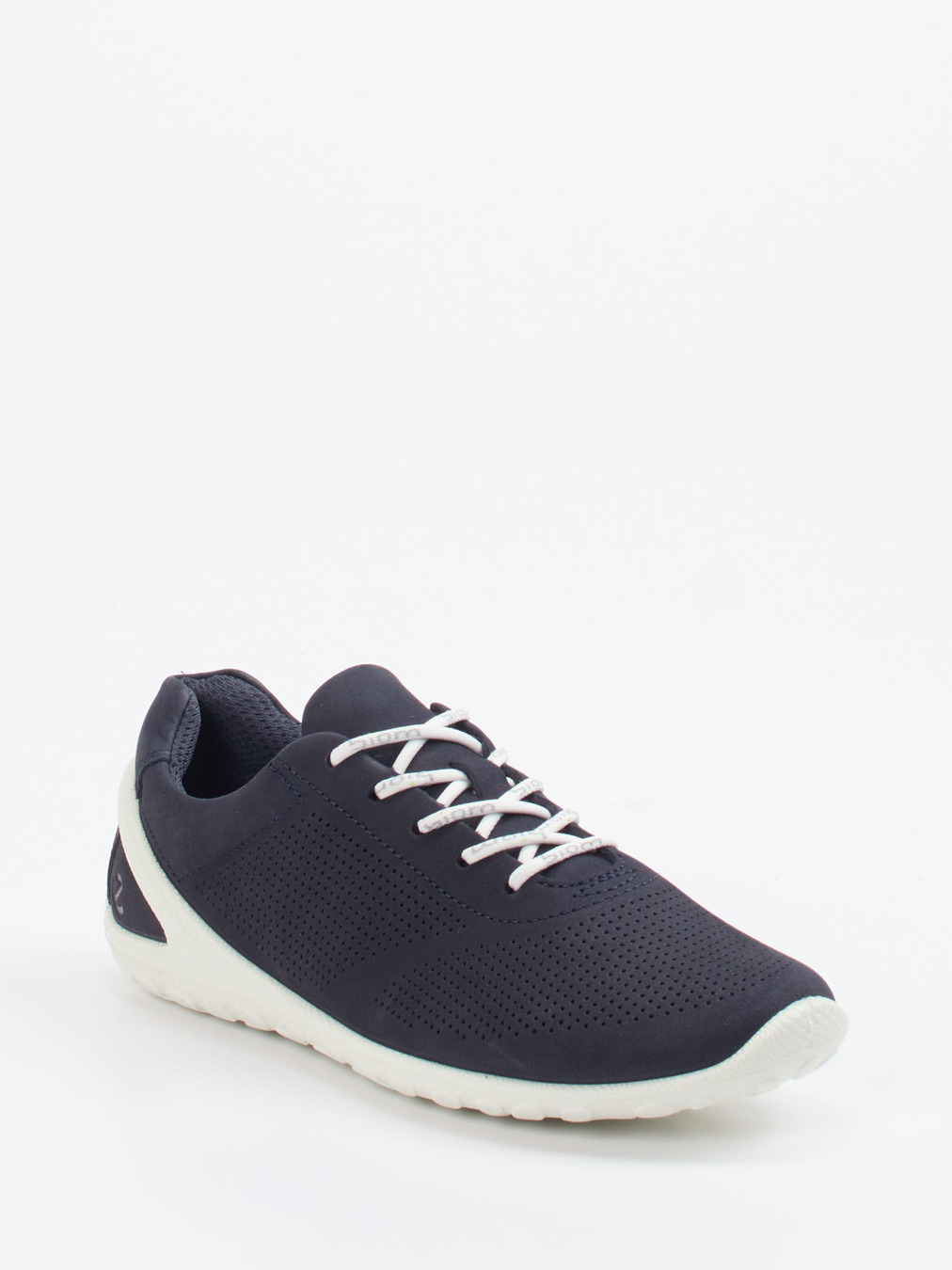 Ecco – Sneaker aus Nubukleder in Dunkelblau