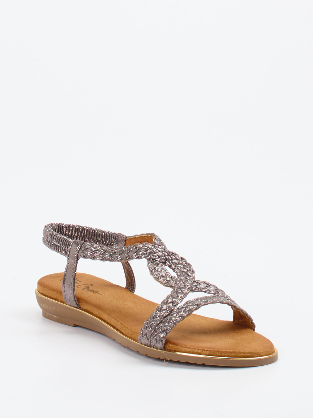 Ella Cruz – Riemchensandale aus Metallic-Synthetik