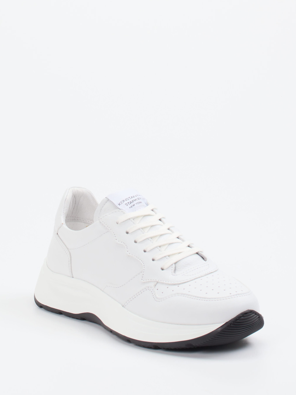 Konstantin Starke – Sneaker aus Kalbleder weiß