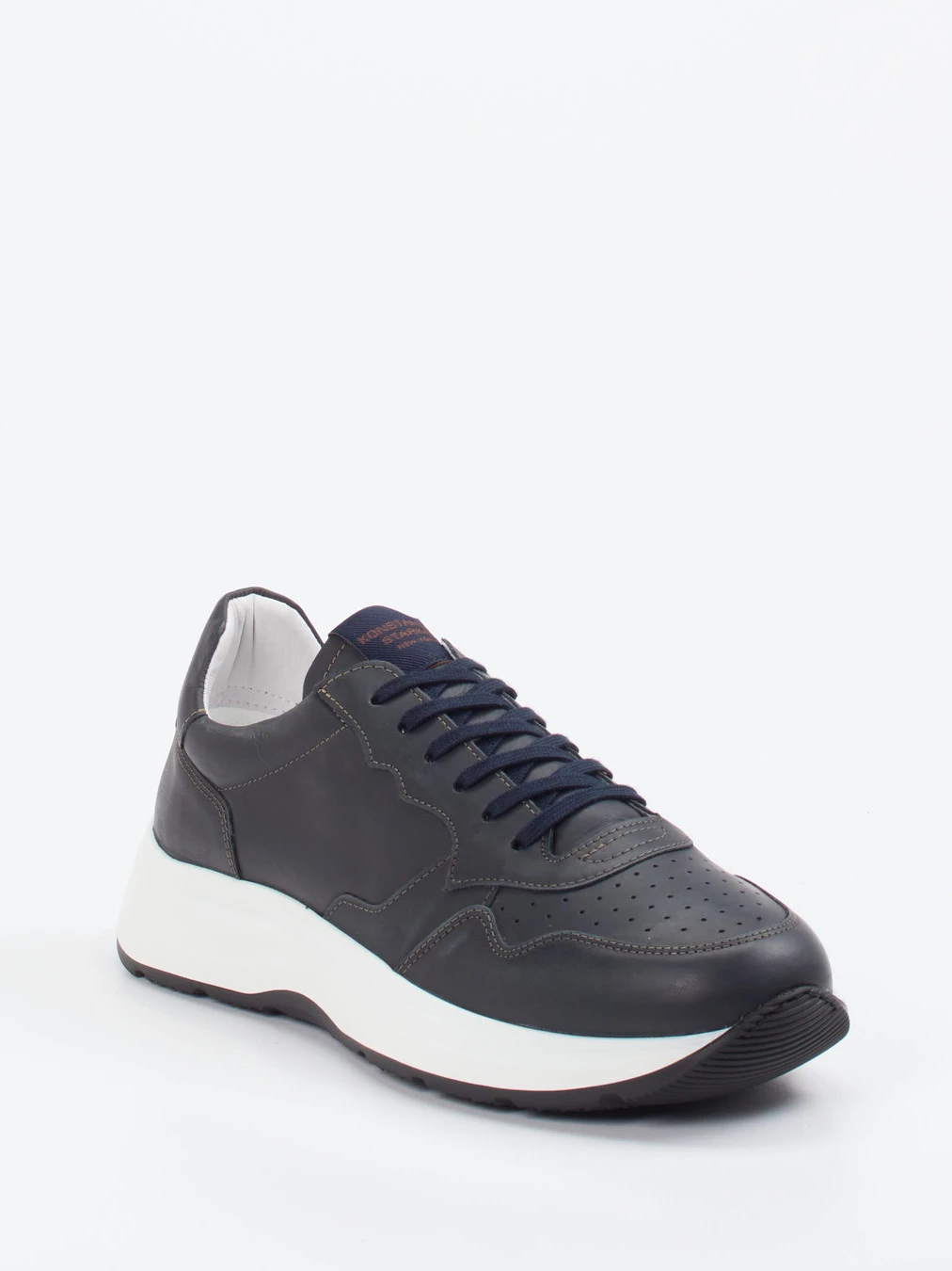 Konstantin Starke – Sneaker aus Kalbleder dunkelblau