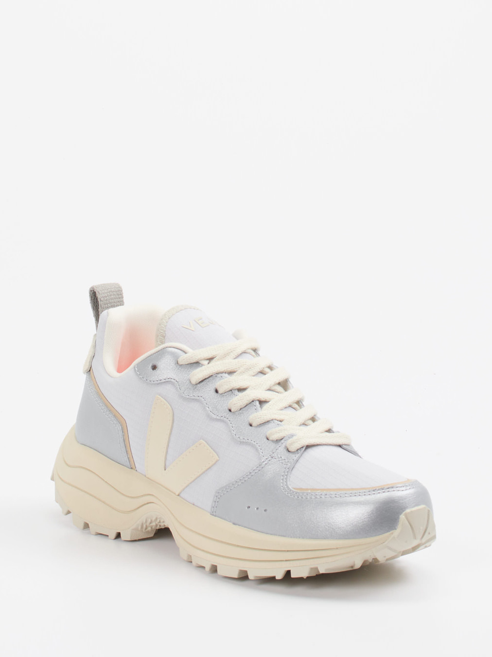 VEJA – Chunky Sneaker aus Ripstop-Textil Cremeweiß