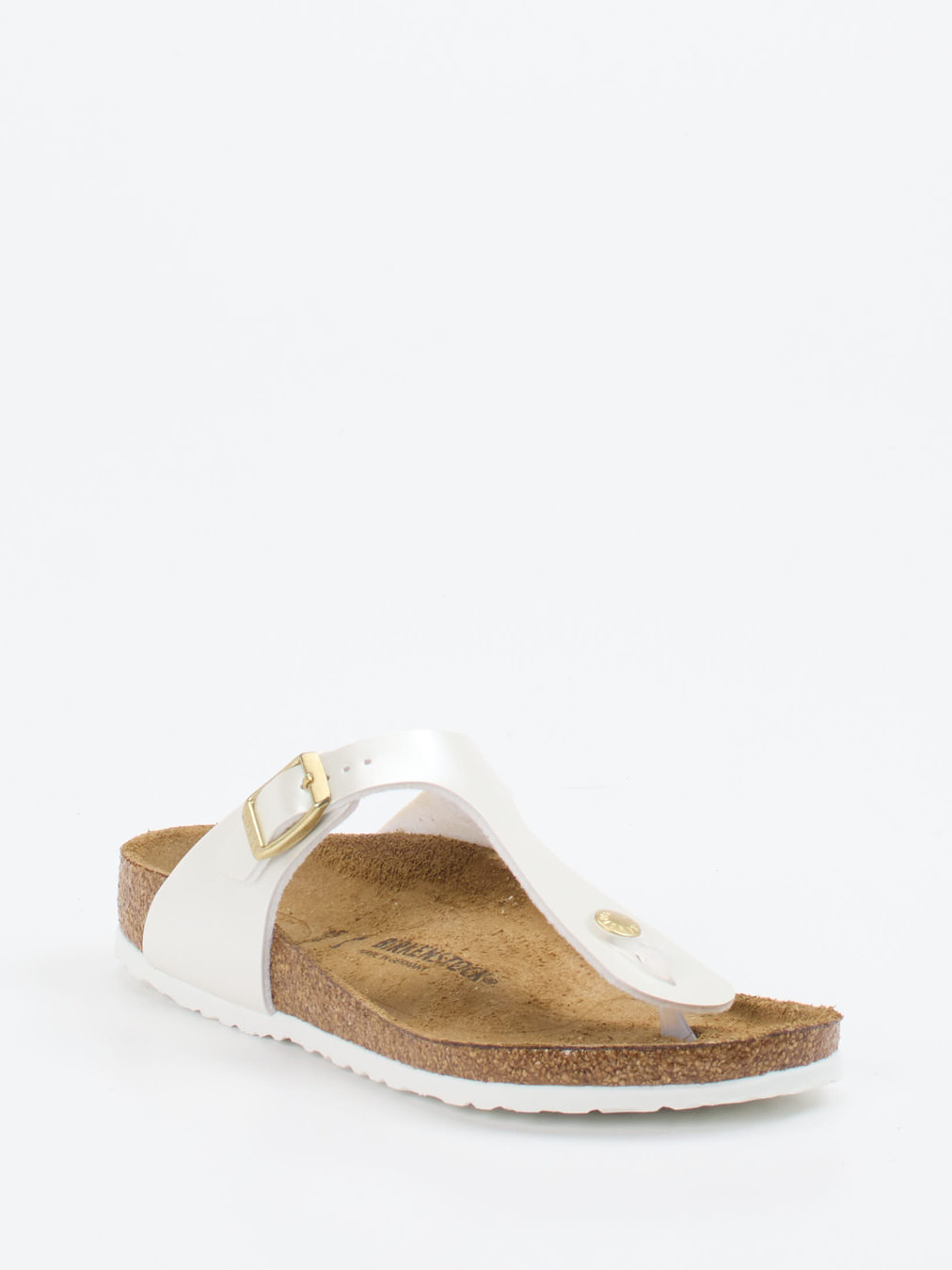 Birkenstock – Zehentrenner aus Synthetik in Weiß