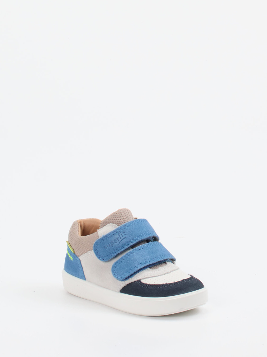 Superfit – Klett-Sneaker aus Veloursleder Hellgrau