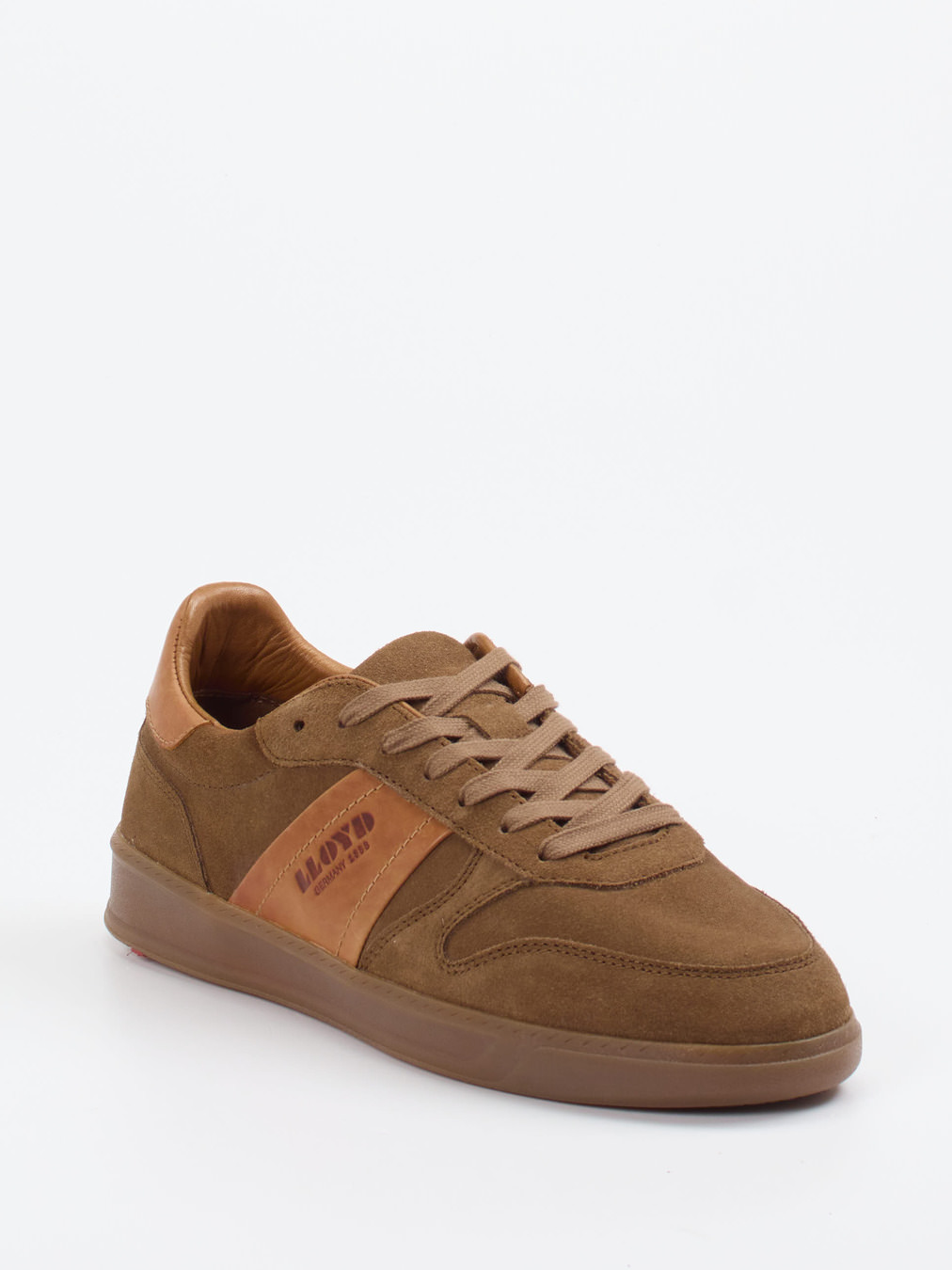 Lloyd – Sneaker aus Veloursleder mittelbraun