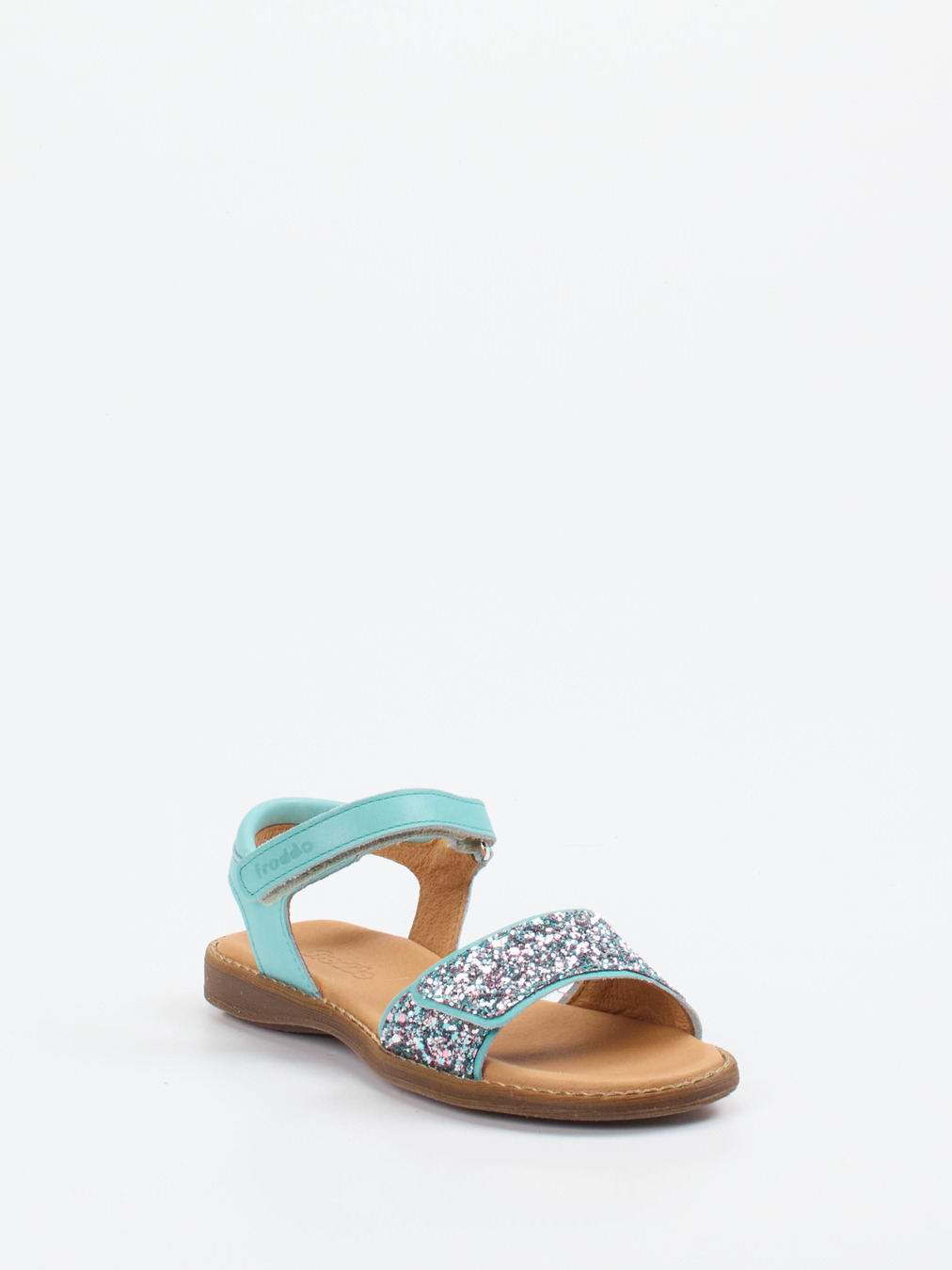 Froddo – Klettsandale aus Metallic mit Glitzerdetails