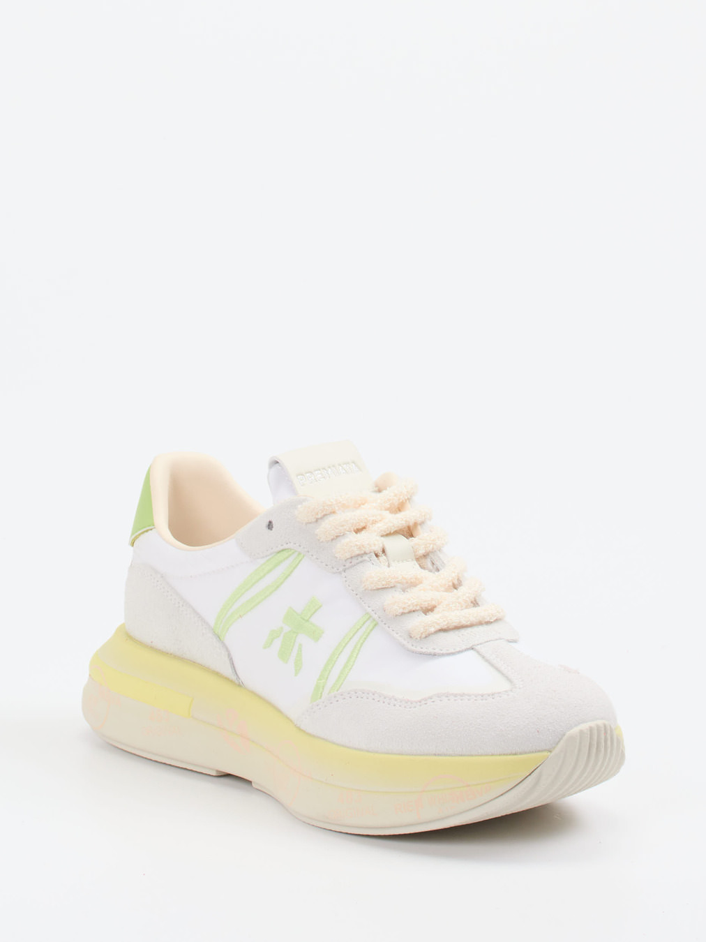 Premiata – Chunky Sneaker aus Veloursleder und Textil