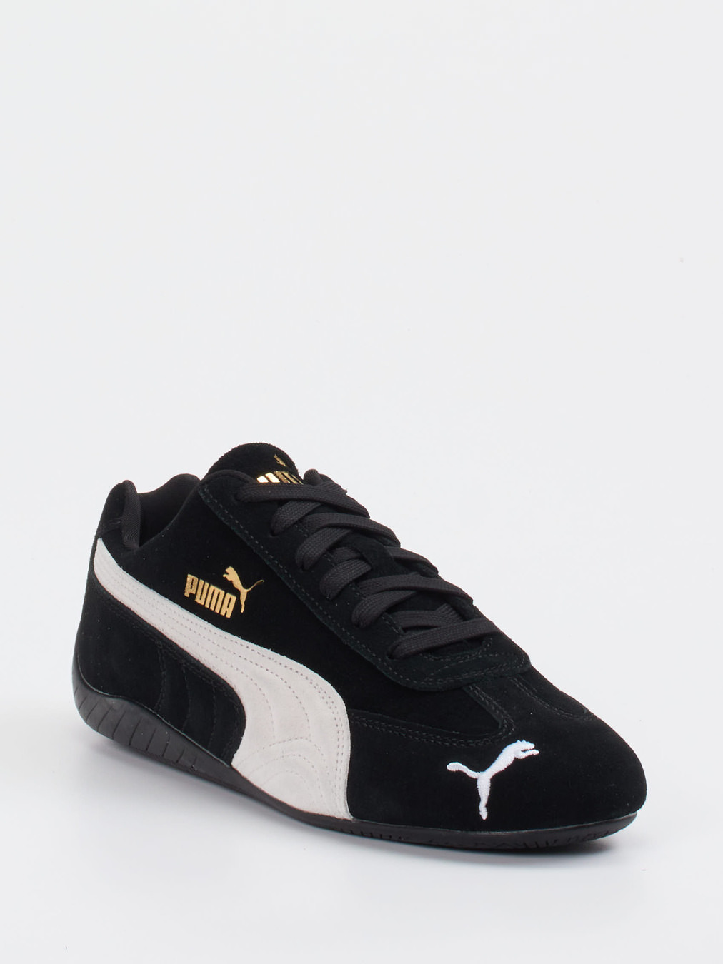 Puma – Sneaker aus Veloursleder schwarz