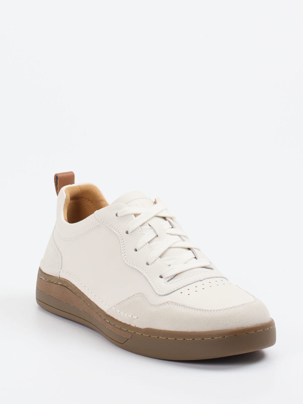 Josef Seibel – Sneaker aus Leder in Off-White