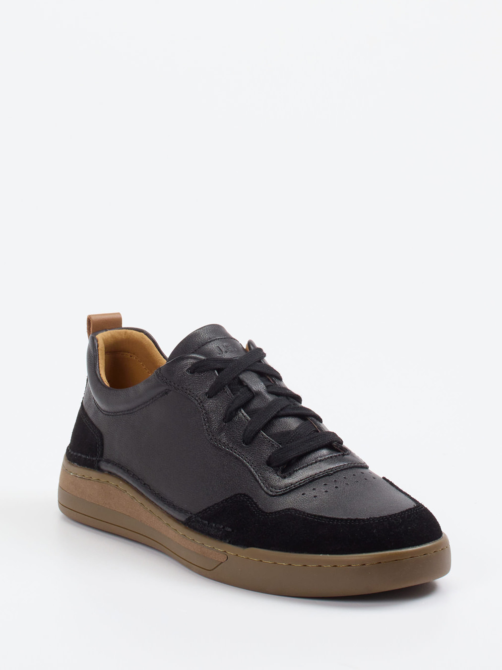 Josef Seibel – Sneaker aus Leder in Schwarz