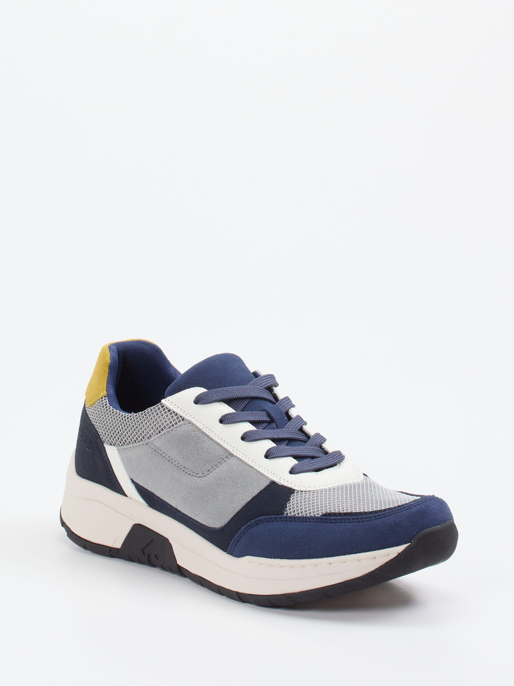 Josef Seibel – Sneaker aus Veloursleder und Mesh