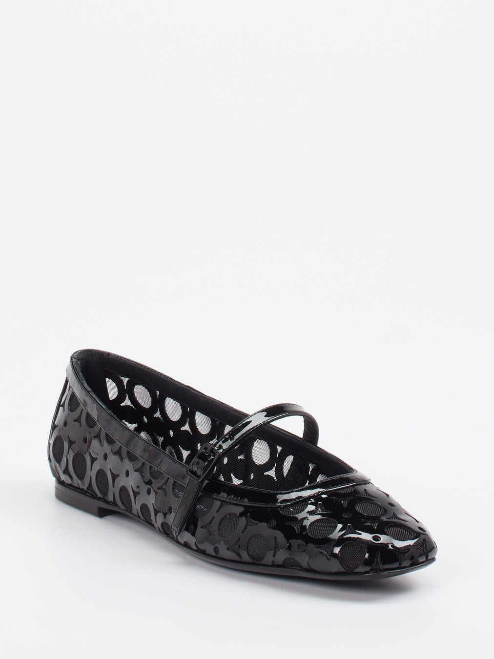 Konstantin Starke – Mary Jane Ballerinas aus Lackleder Schwarz