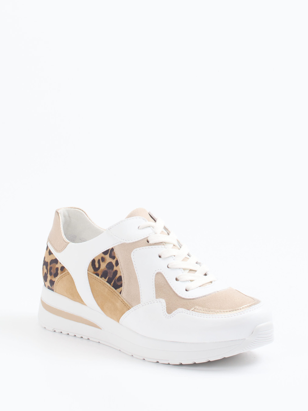 Semler – Sneaker aus Velourleder mit Leopardenmuster