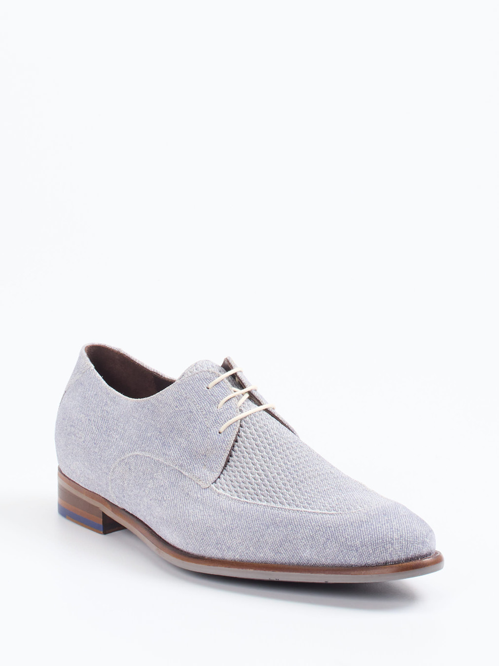 Floris van Bommel – Derby aus Veloursleder Hellblau