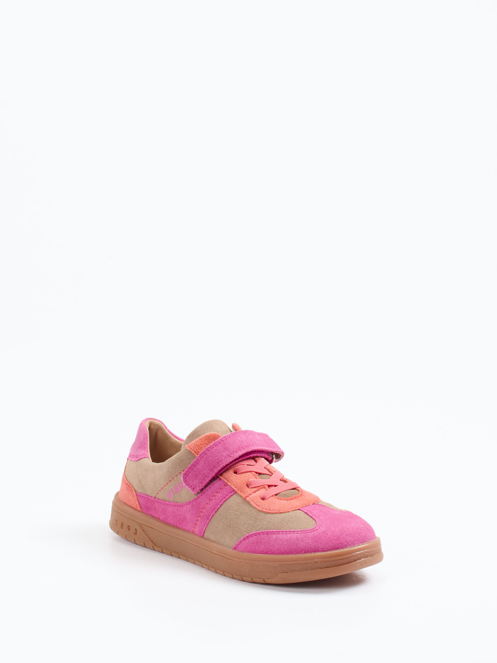 Richter – Klettsneaker aus Veloursleder pink