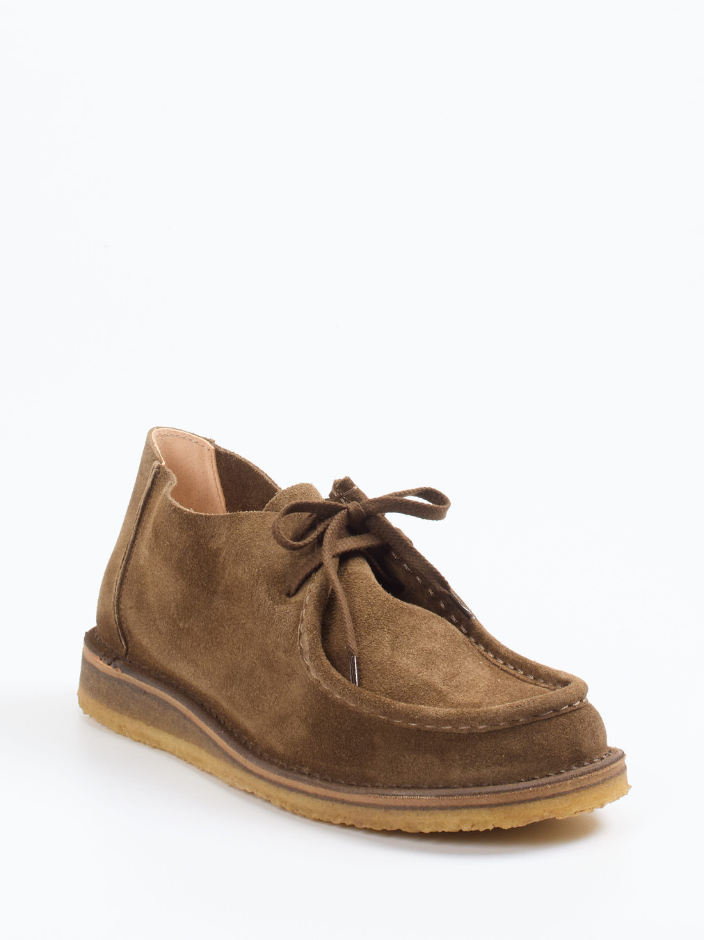 Astorflex – Wallabee-Schnürschuh aus Veloursleder braun