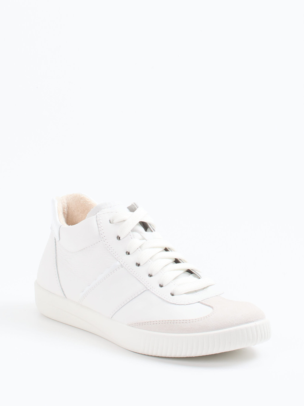 Legero – Mid-Top Sneaker aus Lammleder weiß